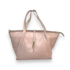 Vince Camuto Leather Handbag Leila Medium Tote Nude